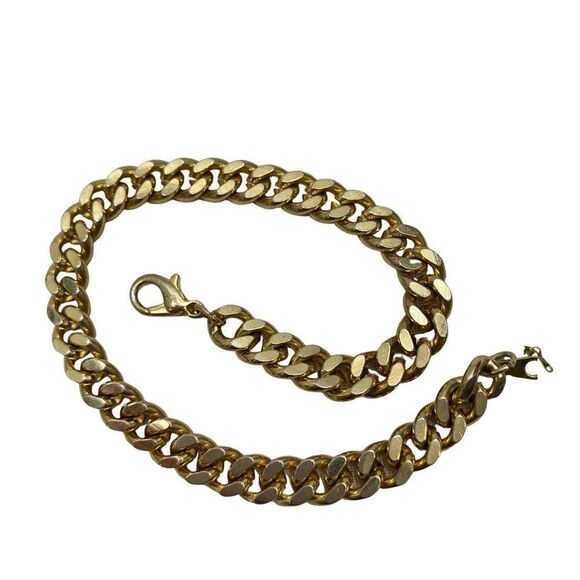 New without Tags Gold Tone Link Chain Bracelet 9” - Picture 1 of 4